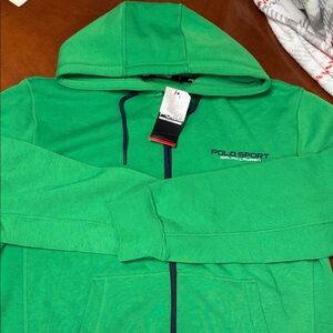 Polo Sport by Ralph Lauren Green Zip-Up hoodie Jacket
